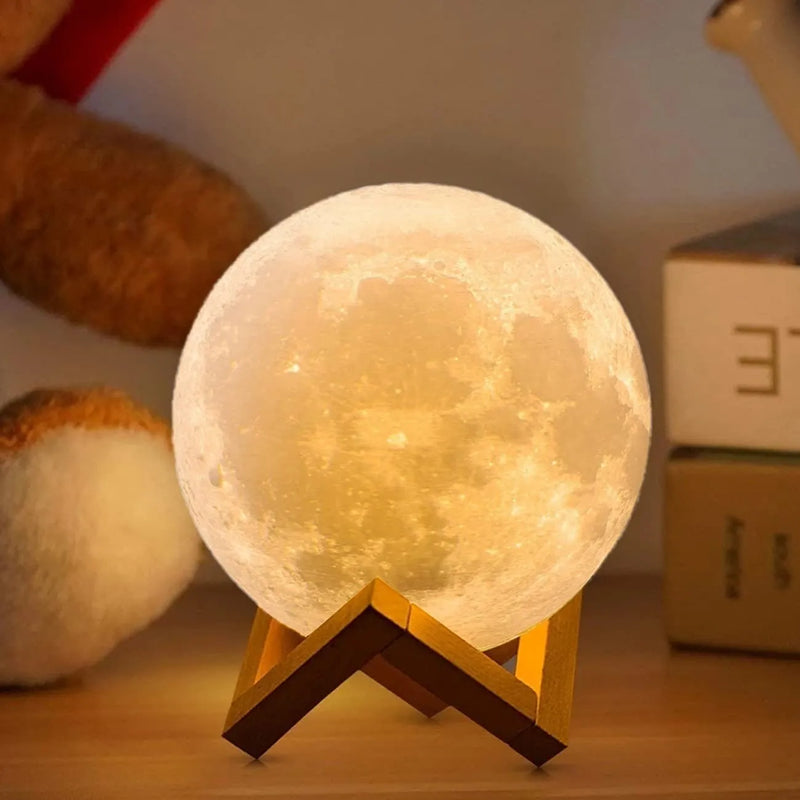 Luminária Lua Cheia 3D