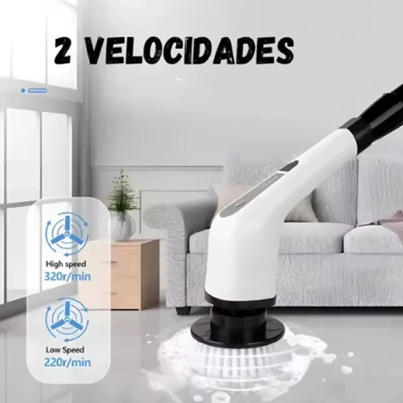 Multifuncional elétrico limpeza Mop, Escova rotativa, Casa, Sem fio