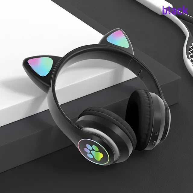 Fone Headphone Orelha Gato