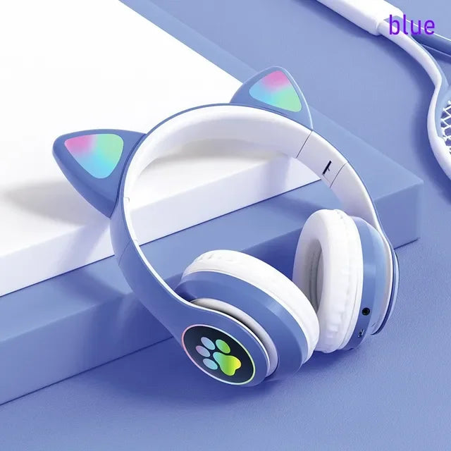 Fone Headphone Orelha Gato