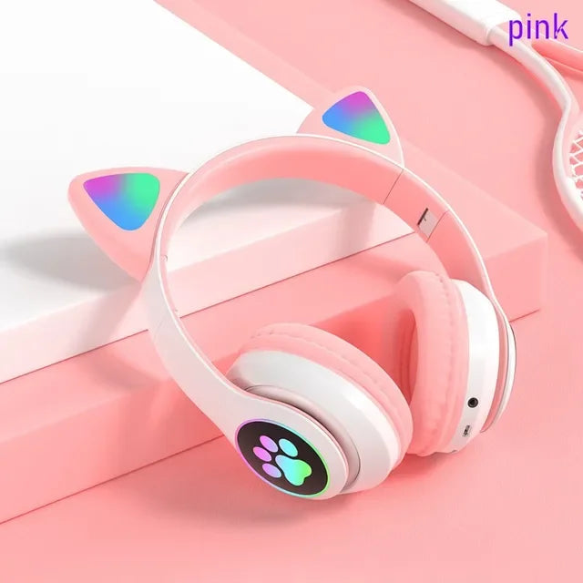 Fone Headphone Orelha Gato