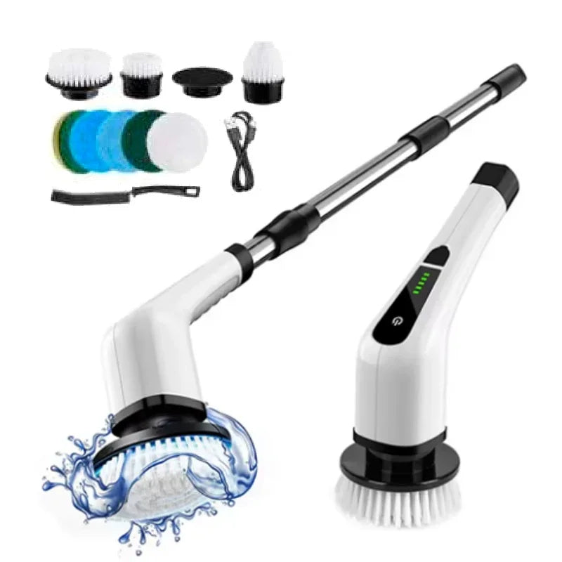 Multifuncional elétrico limpeza Mop, Escova rotativa, Casa, Sem fio